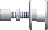 40 mm Wall fastening fixed screw with 40 mm spacer V-ERA-L era M V-ERA-P era Q Vite articolata per pensiline con