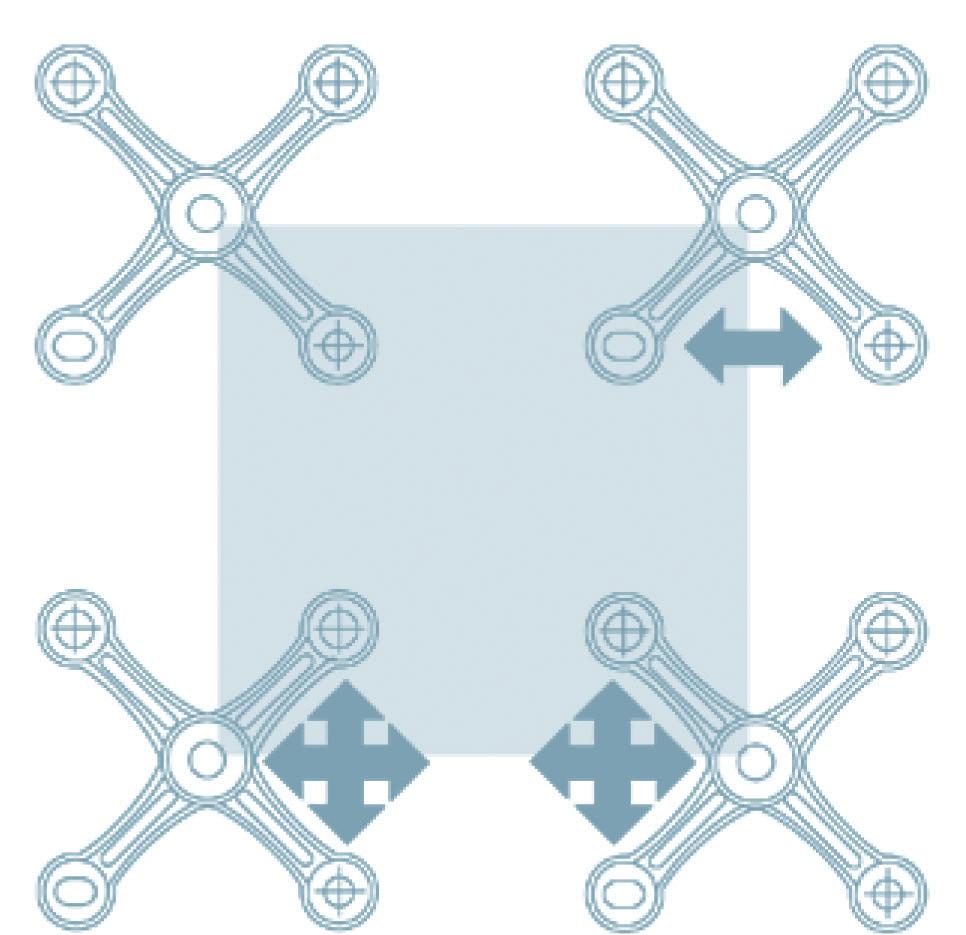 Supporti Supports Si definiscono supporti gli elementi di connessione tra struttura portante e viti articolate.