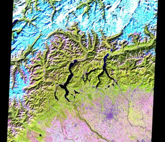I dati satellitari utilizzati Province di NO&VB Land cover 99 immagini Landsat 5 1999 (30 m)