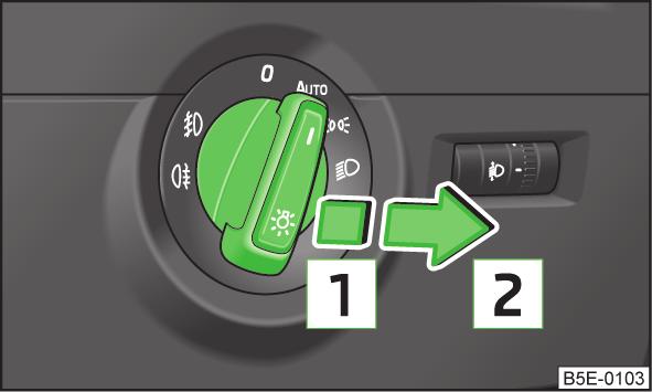 Il controllo automatico delle luci ha solo la funzione di assistente; ciò significa che il conducente è comunque tenuto a controllare abbaglianti e anabbaglianti ed eventualmente a utilizzare le luci