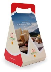 ASTRIANGOS Confezione triangolare ufficiale per Asiago a spicchio Triangular official pack for Asiago cheese piece CM 15,3 X 12,6 X H23 100 PZ