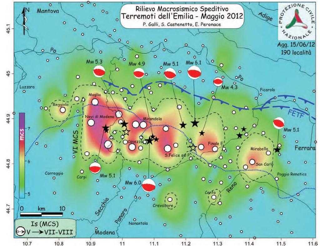 Terremoti emiliani del 20 e del 29 maggio 2012 Programma di