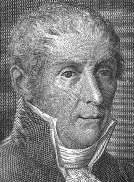 Alessandro Volta (1745-1827), inventore della pila elettrica, che diede