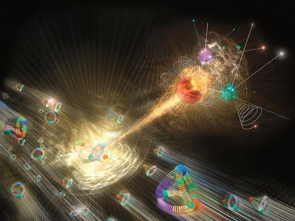 Il campo e il bosone di Higgs Illustration by