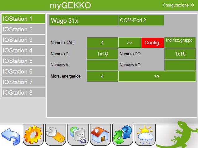 2. Attivazione del software sul mygekko Configurazione principale Effettuare il login come configuratore.