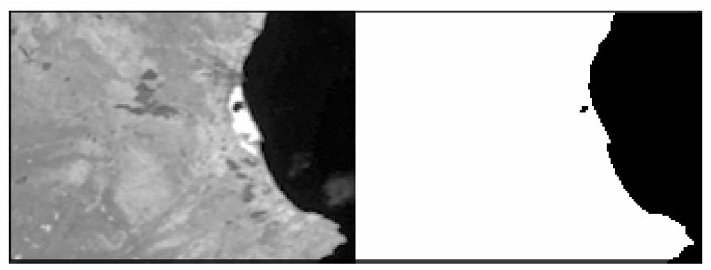 Tecniche di sogliatura in bande singole Un semplice esempio di classificazione automatica basata sull informazione spettrale è la sogliatura di un immagine per la distinzione dei corpi idrici In