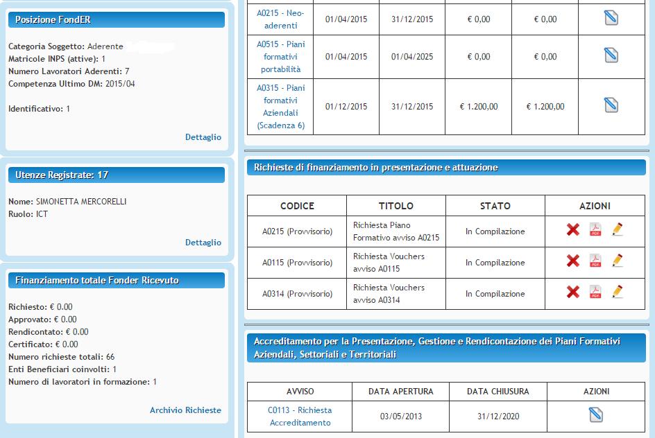 Il preventivo accreditamento presso il Fondo costituisce condizione