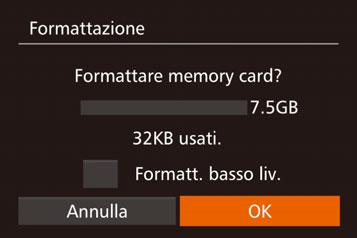 Luminosità dello schermo Modificare la luminosità dello schermo attendendosi alla seguente procedura. z Scegliere [Luminosità LCD], quindi premere i pulsanti <q><r> per regolare la luminosità.