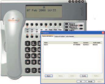 si apre una finestra nel computer con il numero del chiamante - DSS integrata - Design funzionale ed ergonomico, possibilità di