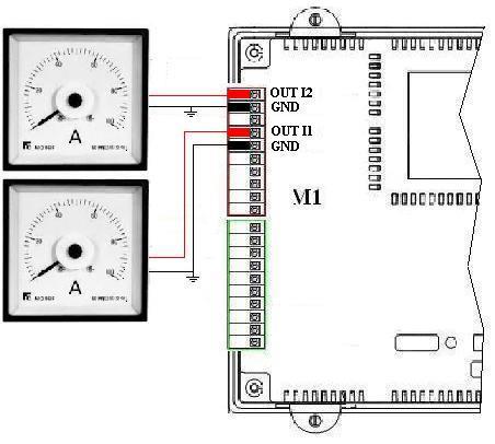 Configurando gli ingressi come tensione o corrente è possibile collegarne fino a quattro: Figura 12 4.5.