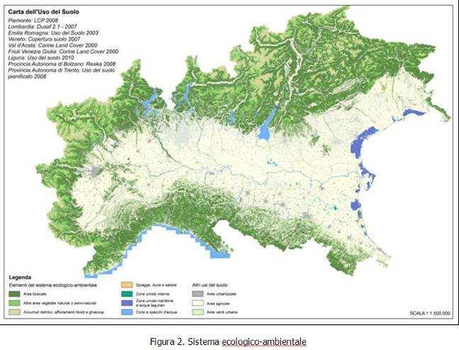 Giornata informativa del 18 maggio 2011 Alcune rappresentazioni tematiche Rappresentazioni tematiche a scala interregionale: il sistema