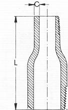 Raccordi Forgiati Filettati in acciaio Norma ANSI B16.11 - B36.10 Threaded ANSI B2.