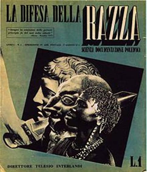 Il "Manifesto della razza" (1938) Nel Manifesto si stabiliva che «il concetto di razza è un concetto puramente biologico».