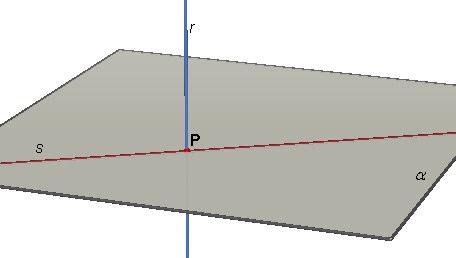 Da A si tracci [un segmento, una retta] che incontri π in E e lo stesso si faccia con C, ottenendo il punto D [esterno, appartenente] a π. Infine si costruisca [la retta, il segmento] DE. 2.