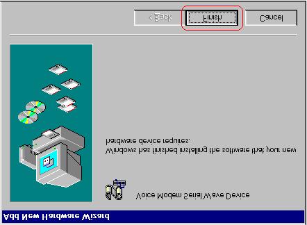 Passaggio 8: una volta che il sistema operativo ha terminato l'installazione del driver del modem analogico, fare clic su Finish per completare