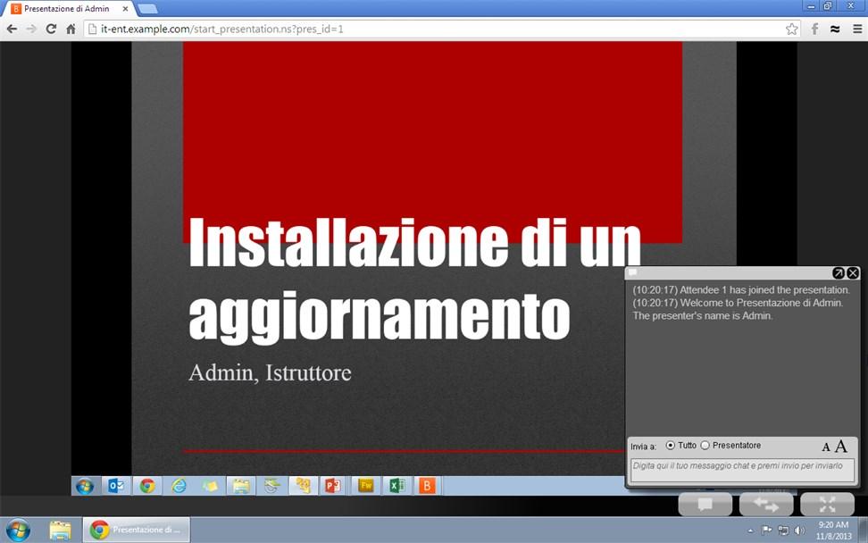 Nota: se nel computer del partecipante non è installato Flash, Bomgar sarà impostato su un processo di fallback che richiede al partecipante di scaricare ed eseguire un piccolo file eseguibile sul