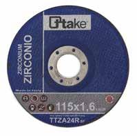 600 25 Mole abrasive piane allo zirconio Flat abrasive discs zirconium-oxide Mole abrasive piane da taglio, allo zirconio,