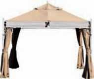 gazebo eros diponibile marrone scuro /