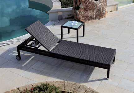 lettino seventy regolabile impilabile cm 207x83/65x34 h cuscino