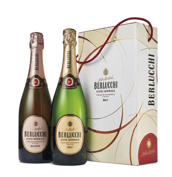 Vini e Bollicine BERLUCCHI Franciacorta DOCG Cuvée Imperiale max rosé, 75 cl e Franciacorta DOCG Cuvée Imperiale brut, 75 cl 21,90 ( 17,95 IVA ESCLUSA) Cod. Art.