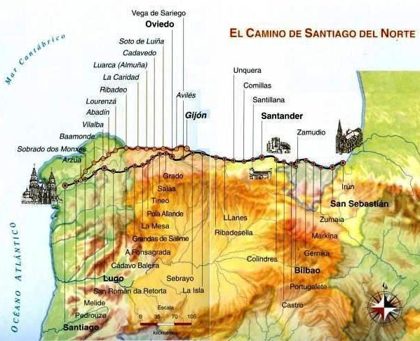 DESCRITTIVO del CAMINO PRIMITIVO (Oviedo- Santiago).