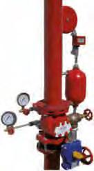 PS10-1 Campana idraulica d allarme Preassemblaggio incluso WET SYSTEM Gate valve flat body external screw UL-FM Wet alarm valve Complete trial and alarm trim with accessories and pressure gauges