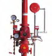 PS10-1 Campana idraulica di allarme Preassemblaggio incluso Trim attivazione elettrico 24 Vcc / DRY PILOT (aria) Attuatore manuale d emergenza DELUGE SYSTEM Gate valve body external screw UL-FM