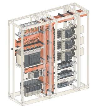 Questo sistema di sbarre non permette l utilizzo delle connessioni prefabbricate del sistema Prisma Plus.