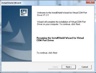 Next; E questo è tutto. Inoltre, è necessario installare il driver della Virtual COM Port, da (\Drivers\ST_VCP\VCP_V1.3.