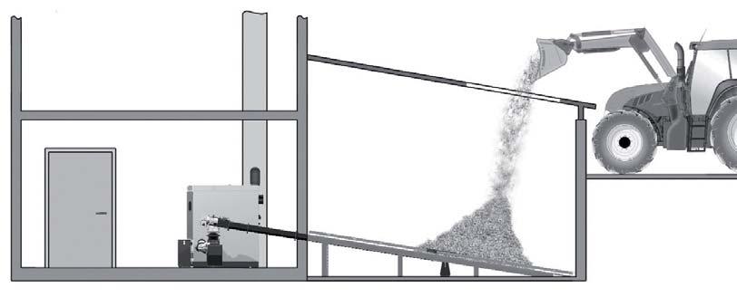 Sistemi di estrazione Froling Esempi tratti da una vasta gamma di varianti di installazione Deposito