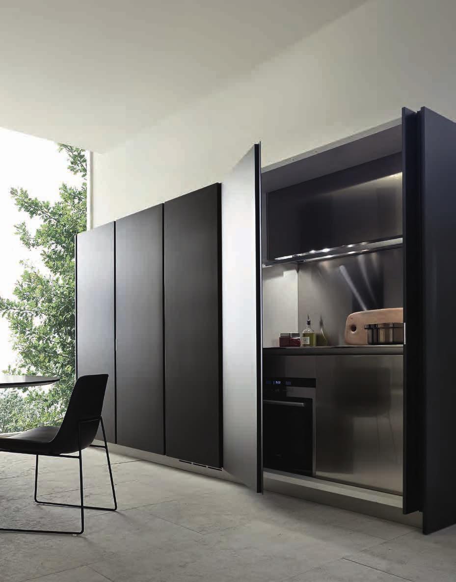 tall units CUCINA MONOBLOCCO - BUILT-IN KITCHEN TIPOLOGIE - TYPES 1 - basi con piano cottura e forno base units with hob and oven 2 - basi con lavello e lavastoviglie base units with sink and