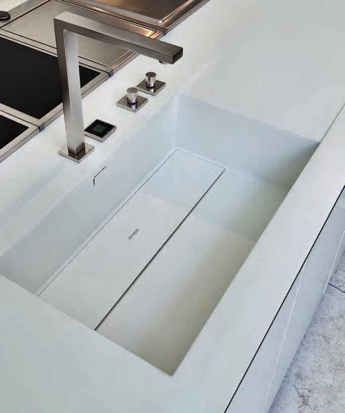 sinks PIANO E LAVELLO IN DUPONT CORIAN - TOP AND SINK IN DUPONT CORIAN PIANO E LAVELLO IN ACCIAIO - TOP AND SINK IN STEEL Sopra: top e