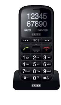 PRONtO 123 SOS Cellulare GSM Dual band con tasti e caratteri GRANDI Parla ampio display 1.