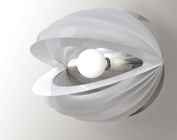 PERLIGHT design Lorenzo Radaelli Materiali: metallo verniciato bianco