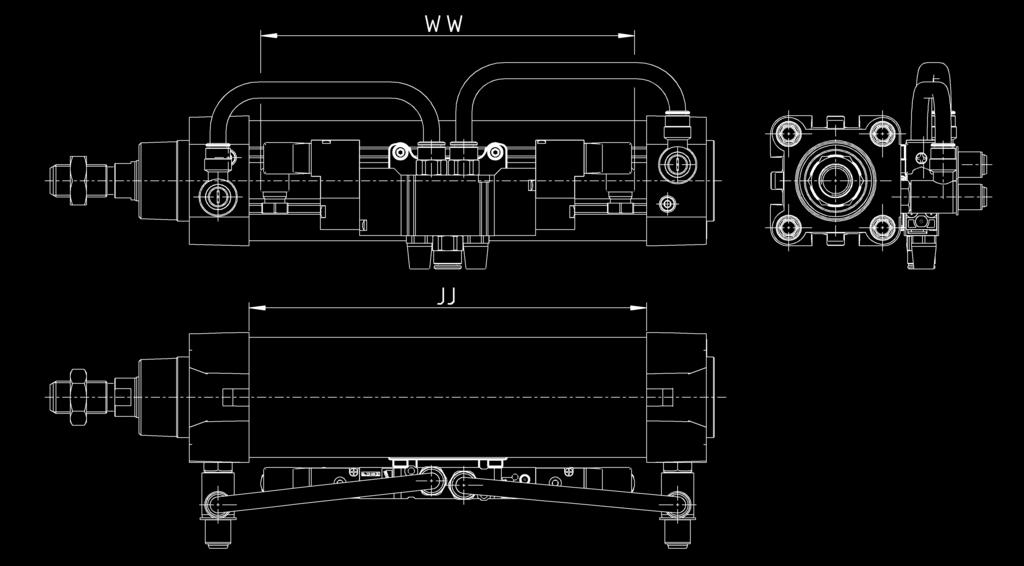 > Cilindri Serie 62 CATALOGO > Release 8.7 Accessorio per il montaggio delle valvole sul cilindro Le piastre di collegamento Mod.