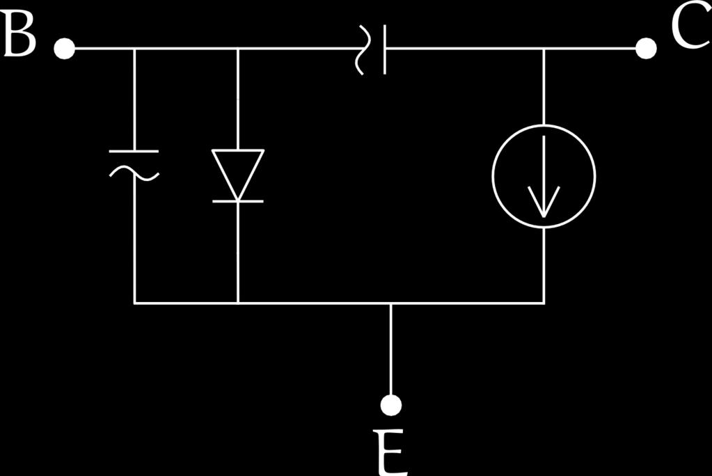 Transistore bipolare pnp secondo il modello di Ebers-Moll in regione normale I C = I S e V EB V T I B = I C β F I E = β F + 1 I C β F Transistore bipolare pnp secondo il modello a soglia OFF I B = I