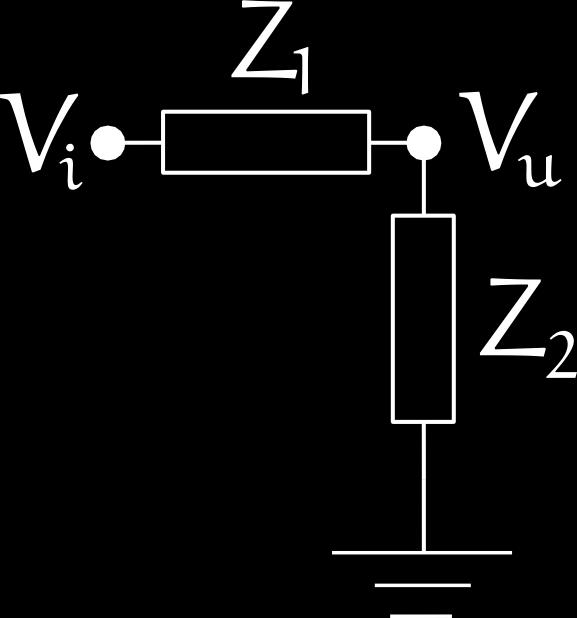 Partitore di tensione V u = V i Z 2 Z 1