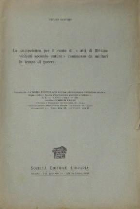 secondo natura» commesso da militari in tempo di guerra,