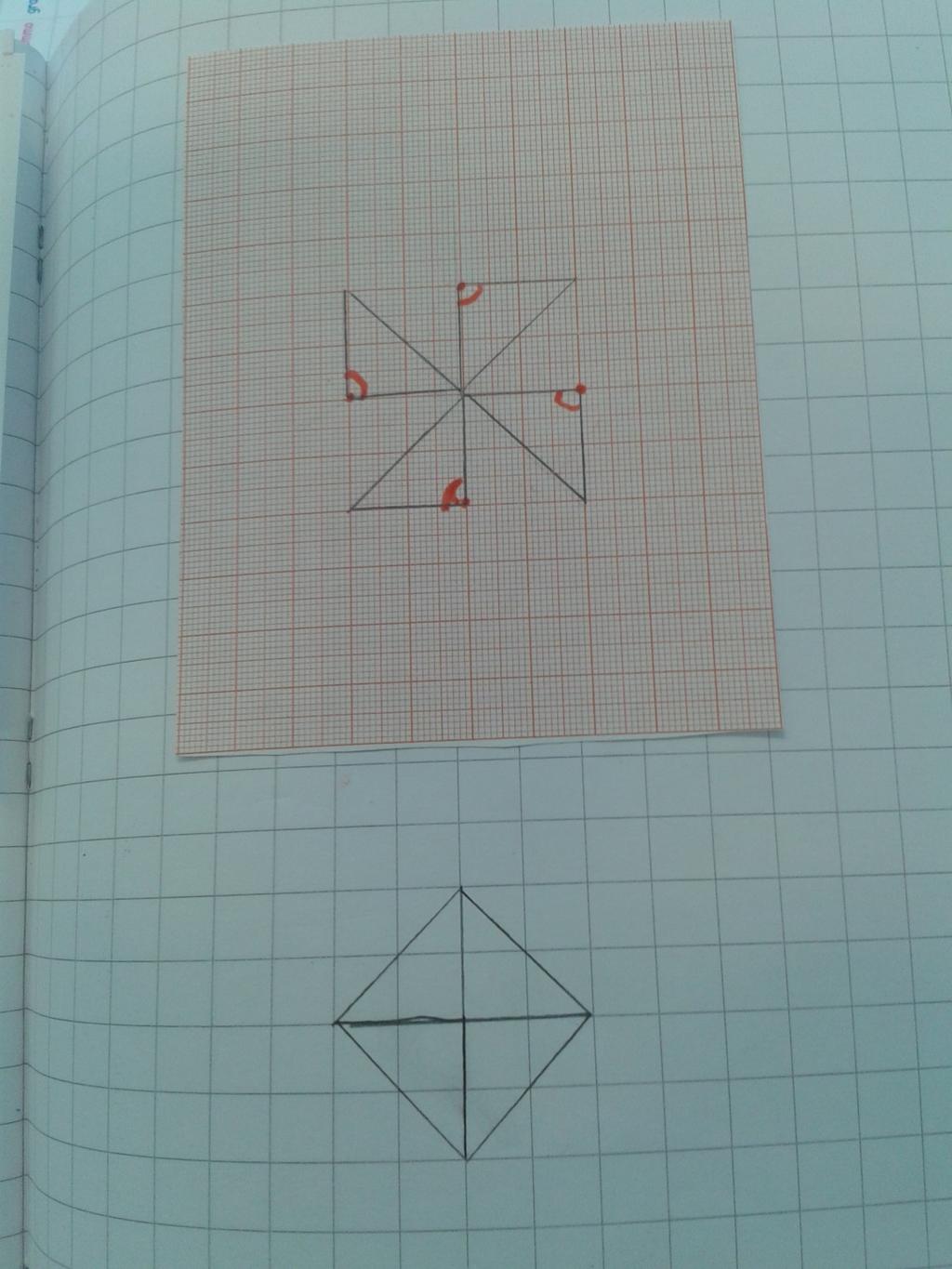 Questa è l altra soluzione di ricomposizione dei triangoli che è stata trovata Per altro problema: i bambini hanno lavorato a gruppi di tre.