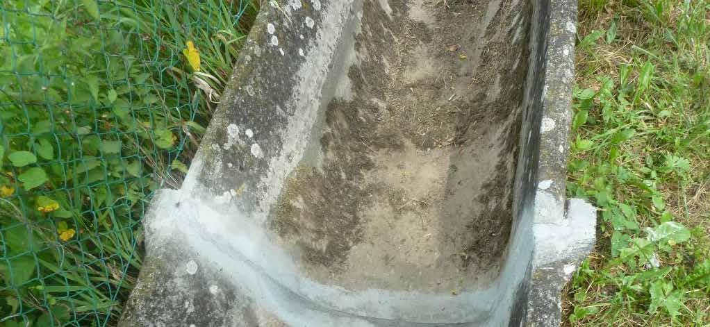 CANALETTA NUOVA, stuccatura dei giunti delle canalette per un tratto di circa 120