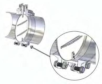 Sez E Pag. 10 VILLA VALVOLE PER ARIA CALDA E FUMI COMPONENTI BUTTERFLY VALVES FOR OT AIR AND SMOKES COMPONENTS fig.