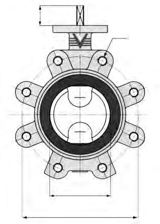 28L N Q D C K RINA Approval E ch ø D K dal DN350 al DN800 Comandi Control system Pagg. E 6 - E 7 Dimensioni Dimensions mm.