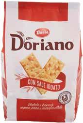 40% Dispensa CRACKERS DORIANO DORIA salati, 700 g 2,49