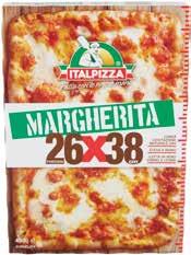 2,59 1,79 5,42 al kg PIZZA MARGHERITA 26X38 CM ITALPIZZA surgelata, 450 g 4,27 2,56 5,69 al kg WAFER