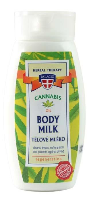 LATTE CORPO ALL OLIO DI CANAPA Il latte corpo contiene olio di semi di canapa di alta qualità (Cannabis Sativa L.
