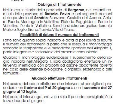 NORMATIVA E SCADENZIARIO LOTTA AL VETTORE DELLA FLAVESCENZA DORATA S. TITANUS D.G. AGRICOLTURA COMUNICATO REGIONALE 1 GIUGNO 2017 - N.