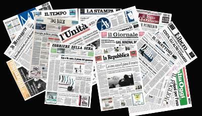 Come sono divise, in genere, le pagine di un giornale?