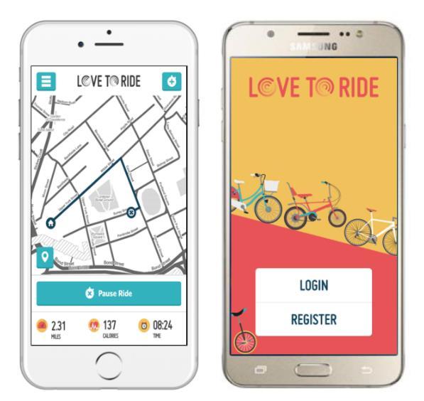 OLTRE LA #ECC, VERSO LA LOVE TO RIDE Scarica la App per smartphone Registri la traccia della tua pedalata con la app di Love to Ride (così partecipi