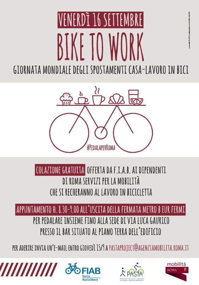 OLTRE LA #ECC, VERSO LA LOVE TO RIDE Oggi è #BiketoWorkDay giornata mondiale degli spostamenti casa-lavoro in bici Roma