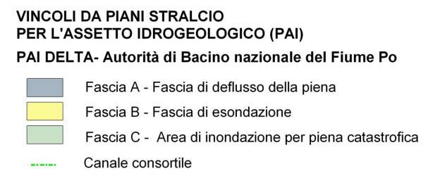 L area in esame ricade in Fascia C del PAI, si tratta quindi di un area in cui è